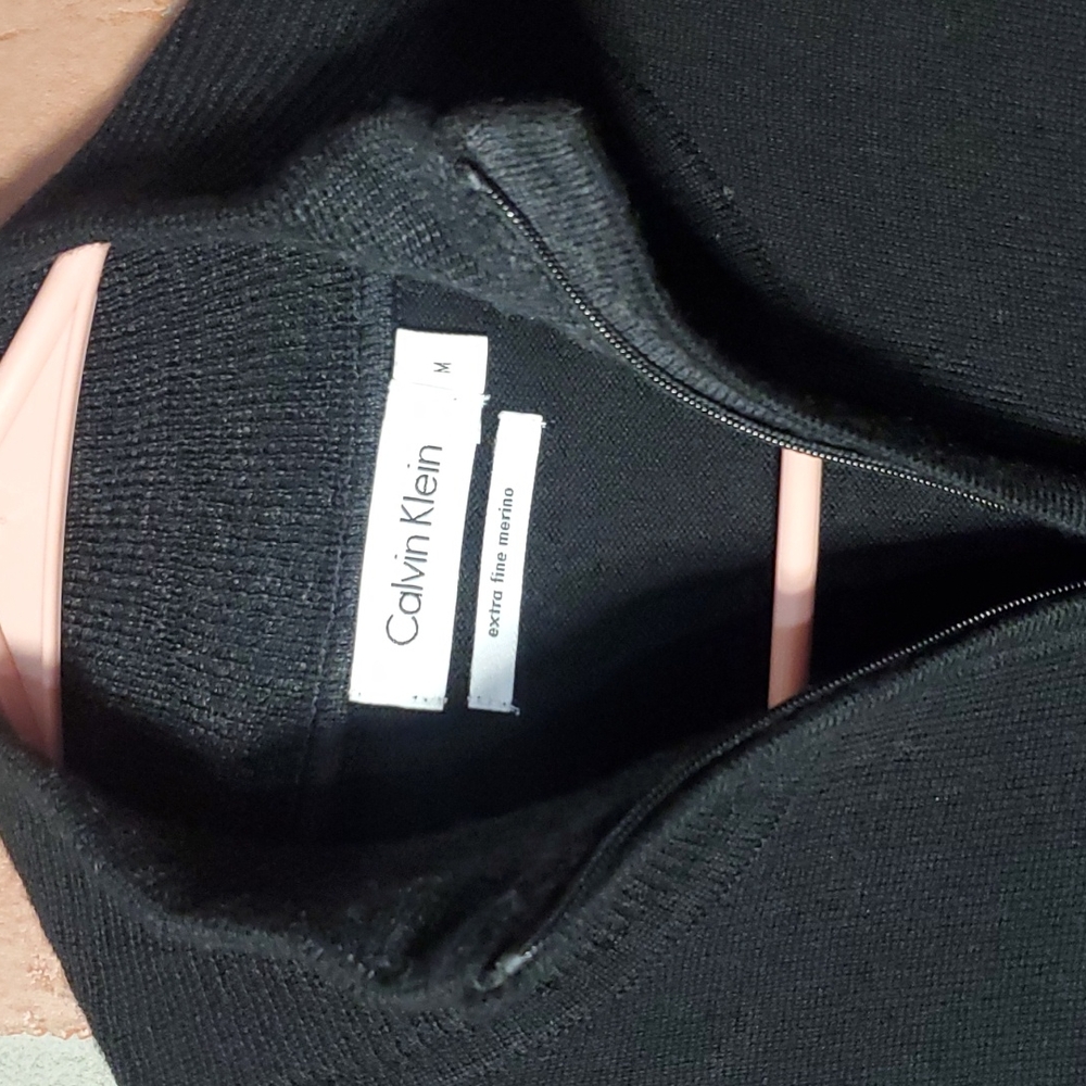 Calvin Klein extra fine merino Zip up sweater